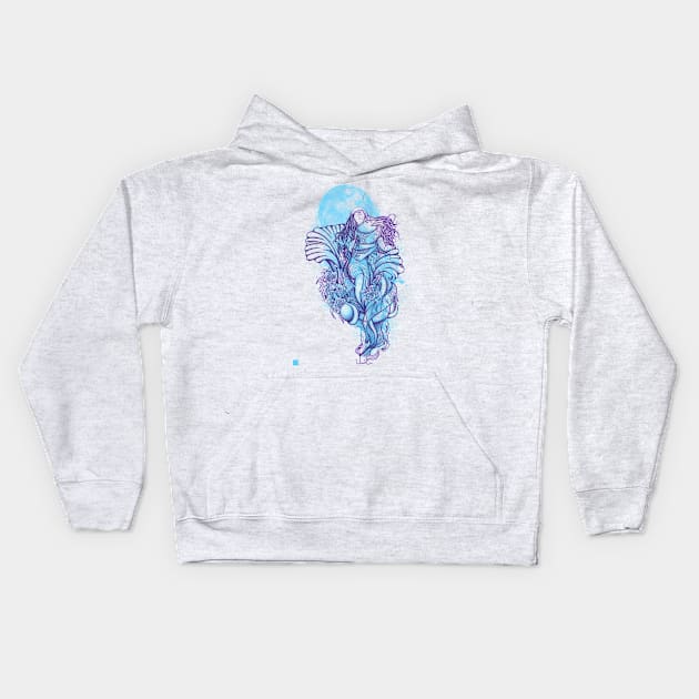 D'Blue Kids Hoodie by ANTICLOTHESdotCOM